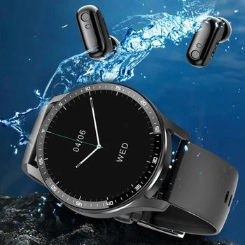 2 in 1 Smart Watch With Earbuds Smartwatch TWS Bluetooth Earphone Heart Rate Blood Pressure Monitor Sport Watch Fitness Watches 6
