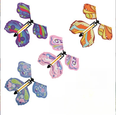 Magic Wind Up Flying Butterfly Surprise Box in The Book Rubber Band Powered Magic Flying Toy Surprise box butterflies Gift