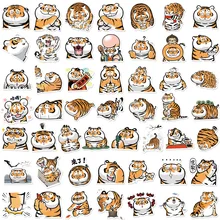 

50PCS Cute Tiger Stationery Stickers Animal Cartoon Kawaii Waterproof Decals Skateboard Notebook Helmet Bicycle Kids Stiker Toys