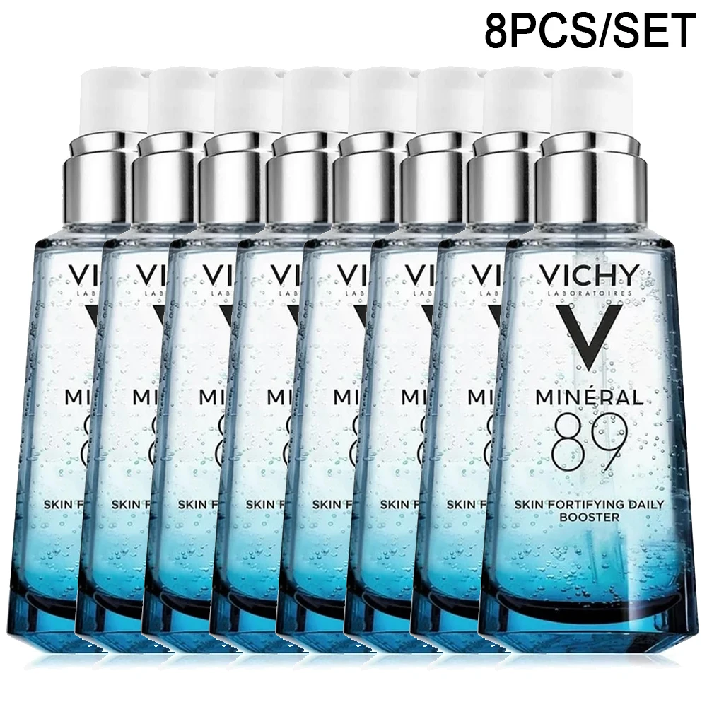 

8PCS Vichy Mineral 89 Pure Hyaluronic Acid Essence Daily Booster Moisturizing Serum Suitable For Sensitive And Dry Skin 50ml