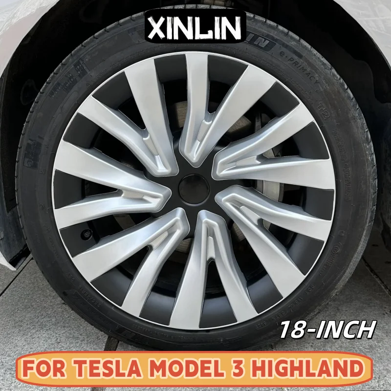 HubCap 18 Inch Performance Replacement Wheel Cap Automobile Full Rim Cover Accessories for Tesla Model 3 Highland 4PCS wheel cap