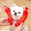 Dog Sound Plush Toy Hot Dog Chewing Toy Pet Grinding Teeth Squeaky Plush Toy Puppy Bite-resistant Interactive Chew Toy ﻿ 3