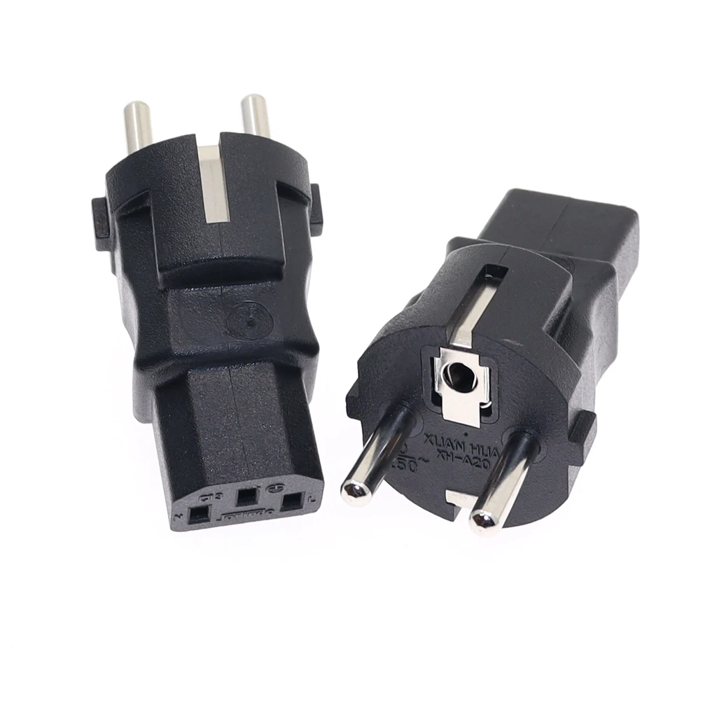 ǰ EU-IEC320 C13  , EU male-IEC320 C13 female AC ÷, EU(4.8MM) 2 -PDU/UPS ȯ ÷, 10A 250V