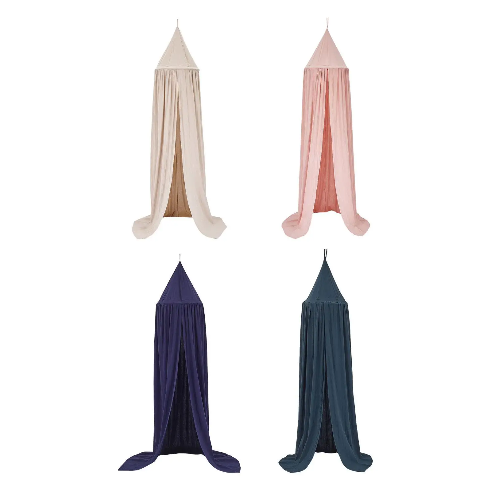 Kids Bed Canopy Round for Kids Baby Crib Hanging Decoration Indoor Outdoor Castle Play Tent for Room Decor Nursery Room Bedding