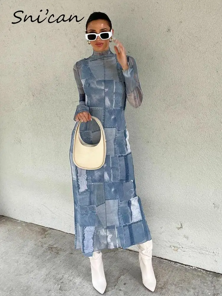 Robe Femme APART Fashion - Modèle Mesh Transparent Avec Doublure - Coupe A élégante Avec Poches