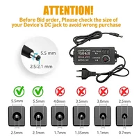 220V To 5V 9V 12V 24V Power Supply 1A 2A 3A 5A Universal AC DC Adjustable Power Supply Adapter Display Screen Voltage Regulated - Image 4