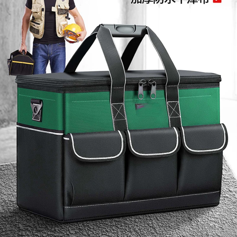 

The tool kit is sturdy and durable, multi-functional electrician-specific tool storage box, tool box, storage box