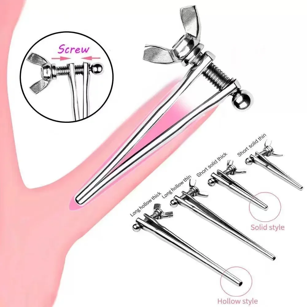 BDSM urethral dilator penis plug insert sounding rods adjustable size urethra plug penis sex toys for men masturbators horse eye stick