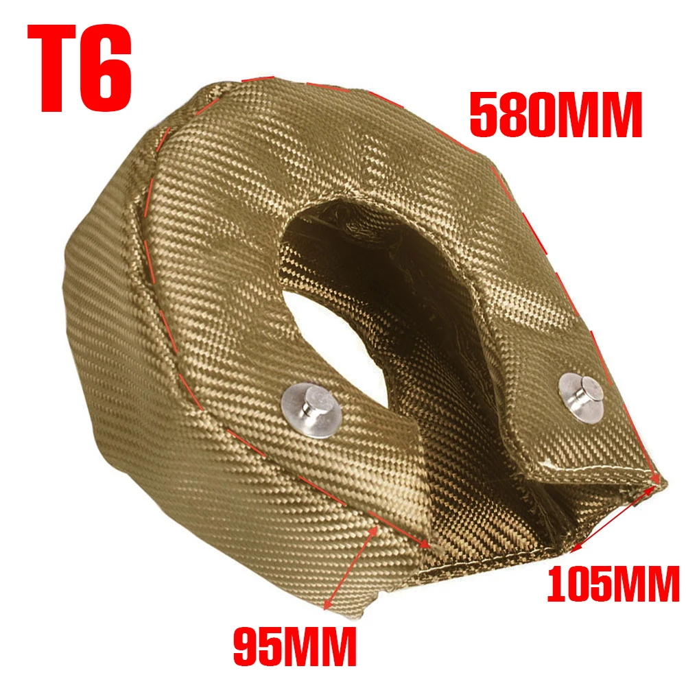 High-Performance Titanium Turbo Blanket Heat Shield Barrier - Available in Black, Red, and Blue