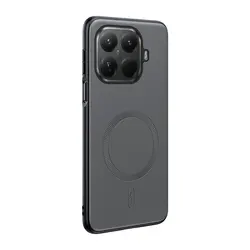 Magnetic Leather Shield Case - Anti - Fingerprint, Non - Slip Protection - Xiaomi 15T Pro (GRAY)