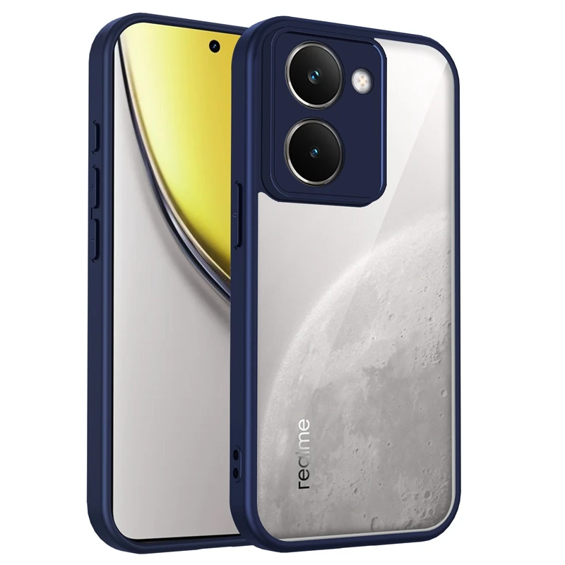 Transparent Silicone Shockproof Clear Phone Case with PC Back and TPU Bumper