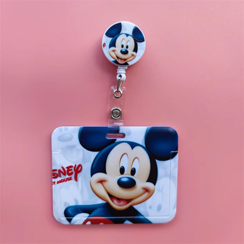 Mickey, Minnie & Pluto Retractable ID Badge Holder Reel – 3D Nurse & Staff Gift
