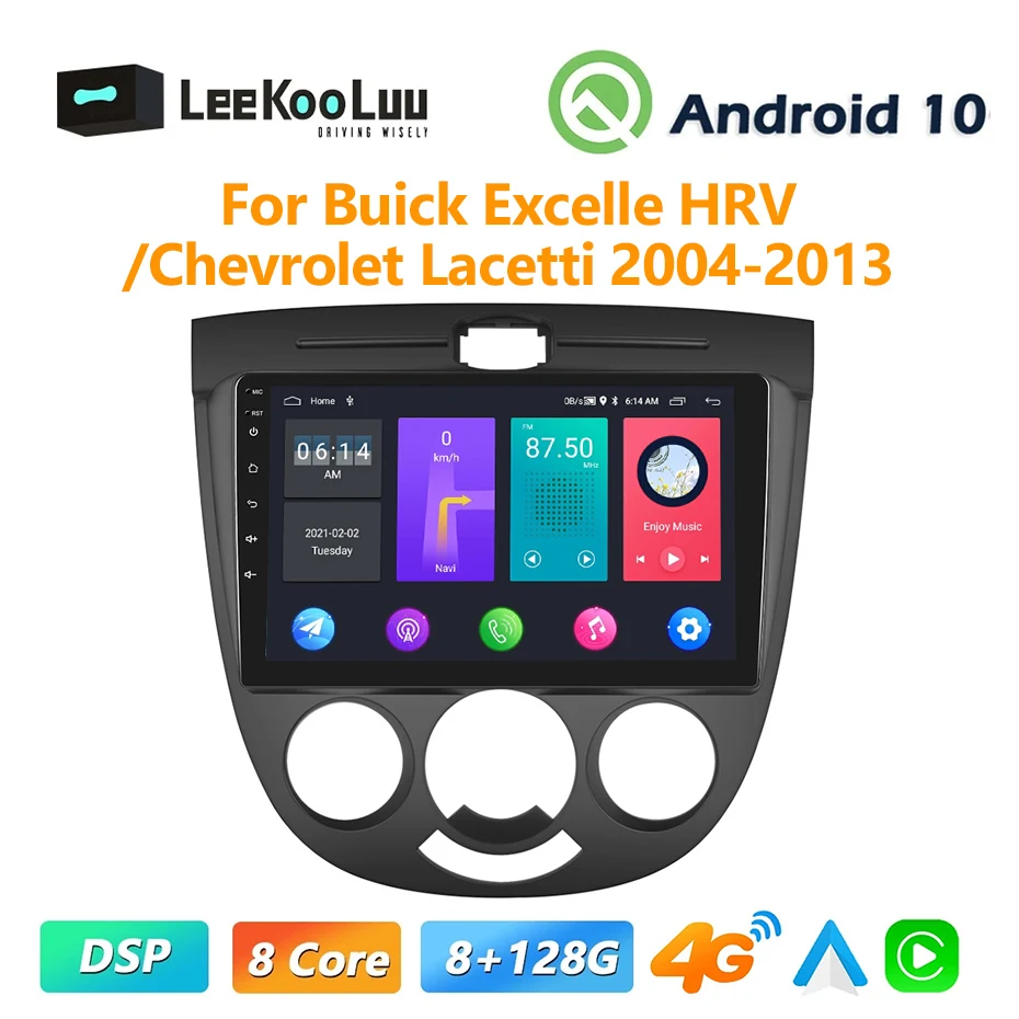 

Автомагнитола LeeKooLuu, 2 Din, Android, для Buick Excelle HRV/Chevrolet Lacetti 2004-2013, стерео, GPS, мультимедийный плеер, 4G, Wi-Fi, Carplay