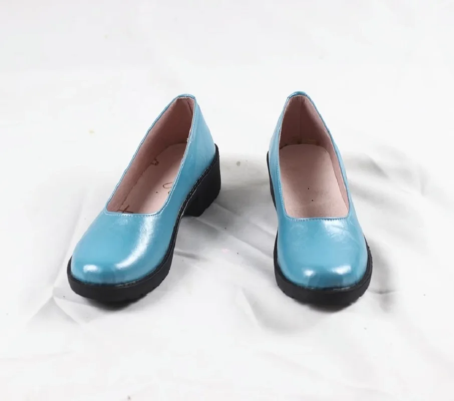 

Gwen Stacy Cosplay Costume Blue Handmade Shoes