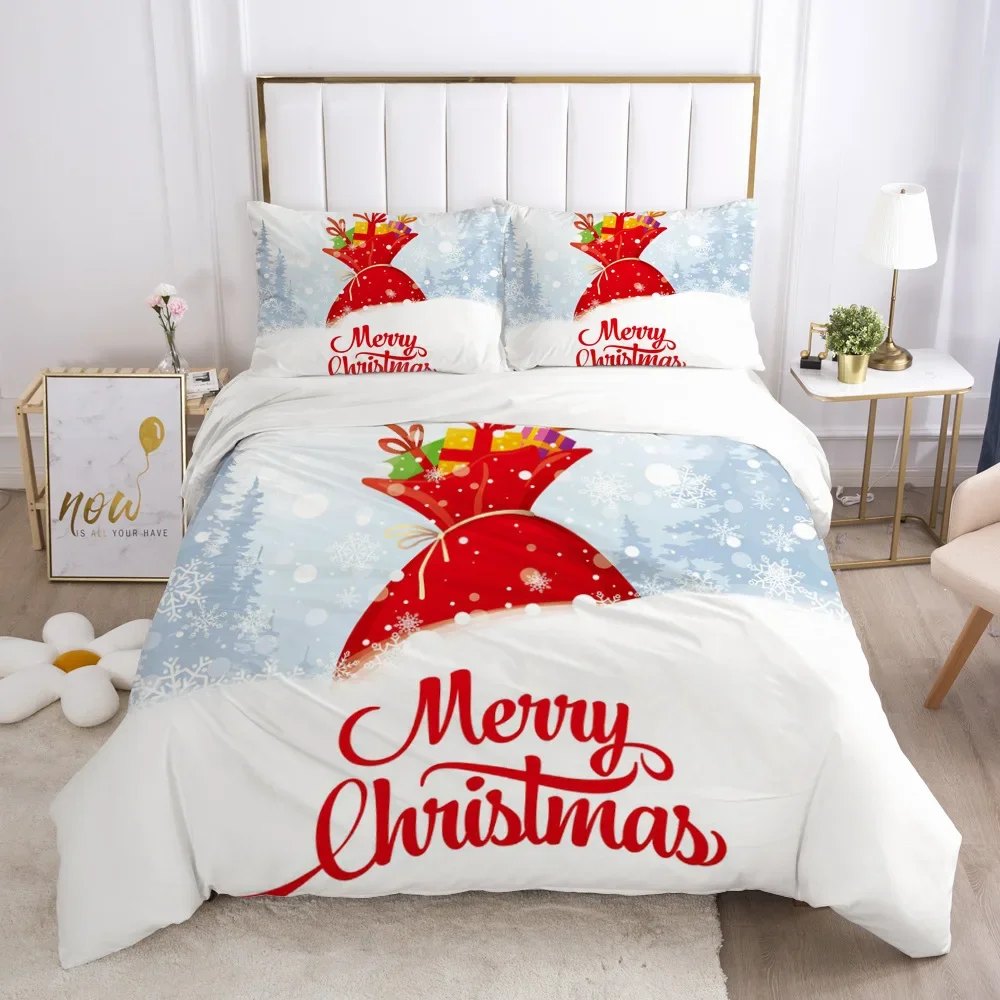 Quality Western 100% Cotton Bedding Set Christmas Winter Duvet Cover Sets Reactive Printing Kids Adult Bedding Sets Dropship