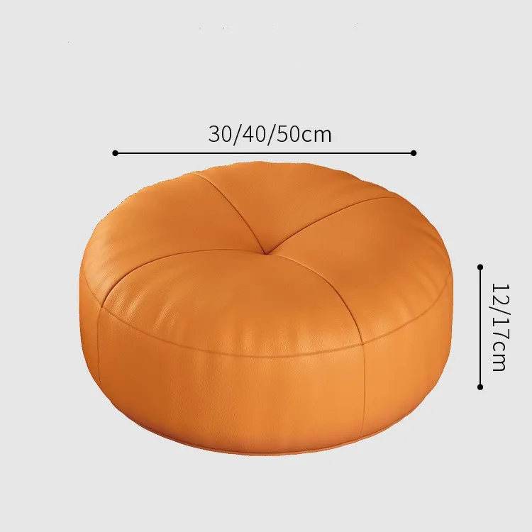 Simple Japanese-Style Nappa Leather Cushion Lazy Person Tatami Futon Living Room Sofa Small Stool Balcony Bay Window Cushion 6