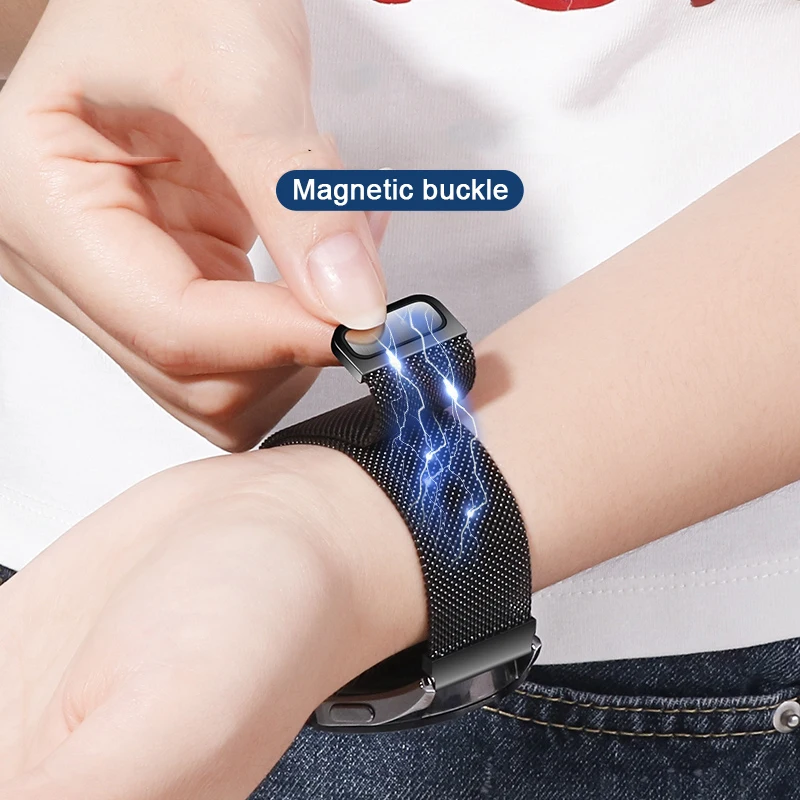 Elegant 22mm Milanese Magnetic Wrist Band Accessory