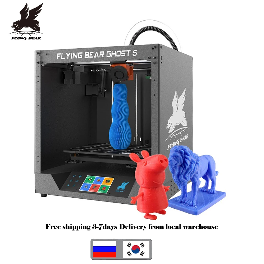 brydning Andesbjergene forfølgelse Flying Bear Ghost 5 Fdm 3d Printer Full Metal Frame Diy Kit With Color  Touch Screen Gift Pla Free Shipping From Russia Eu - 3d Printer - AliExpress