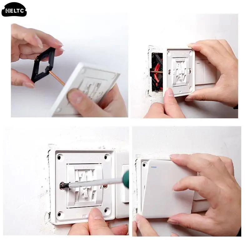 118 Type Switch Socket Bottom Box Repair Screw Broken Old Mounting Box Fast Recovery Simple Installation Without Dismantling switch box wall socket box wall switch socket repairer electrical box repairer wall socket repairer