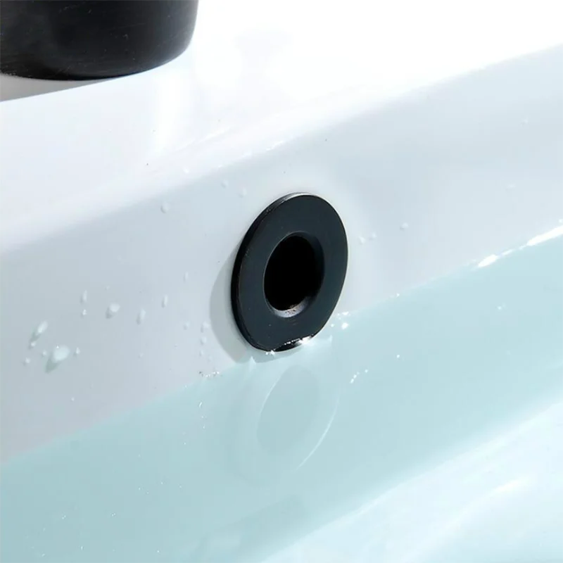 Sink Overflow Cover Bathroom Basin Faucet Sink Overflow Cover Brass Six Foot Ring Insert Replacement Hole Cover Cap Chrome Trim Bathroom Accessories