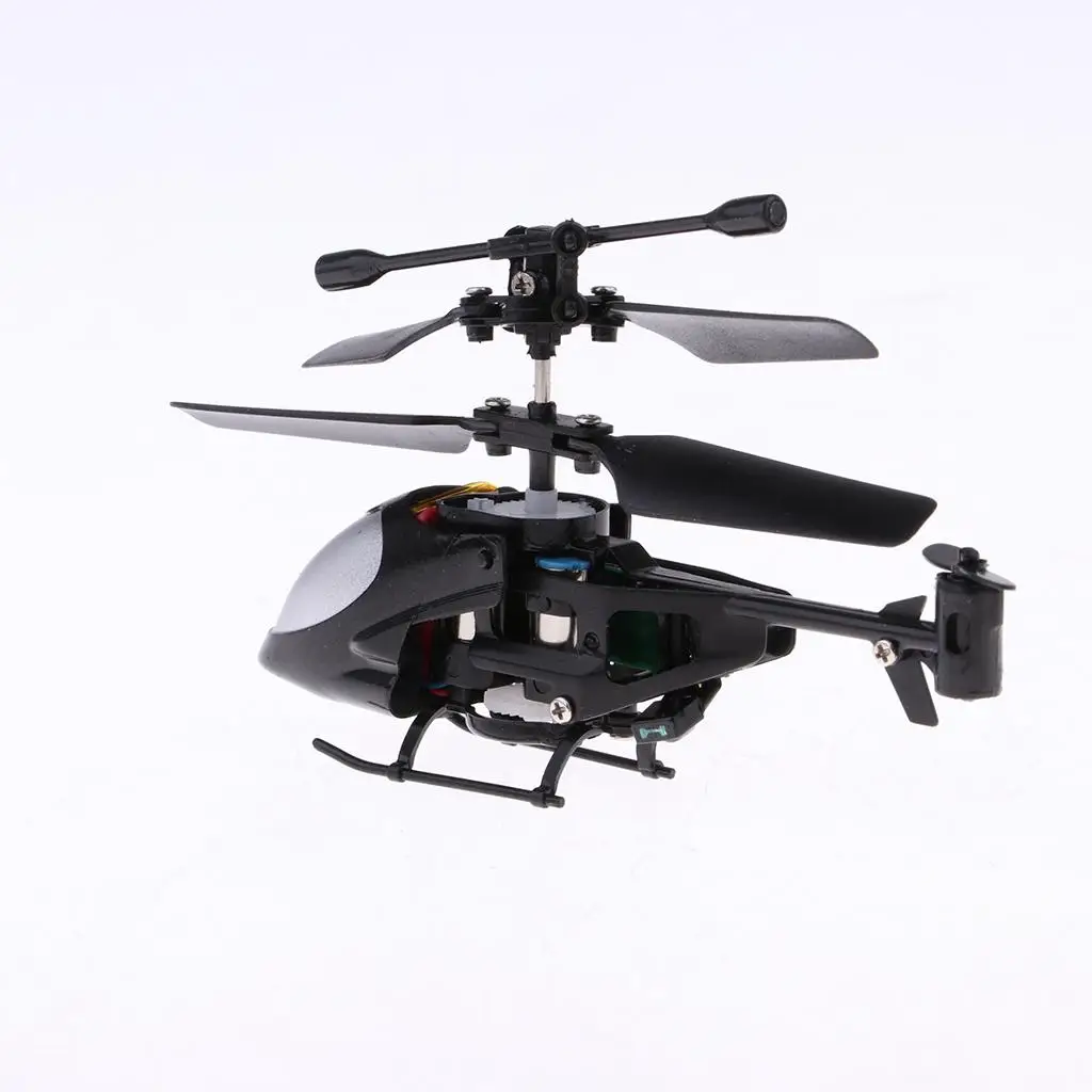 Mini hélicoptère RC 2 canaux – Léger, résistant aux chocs, 4 couleurs