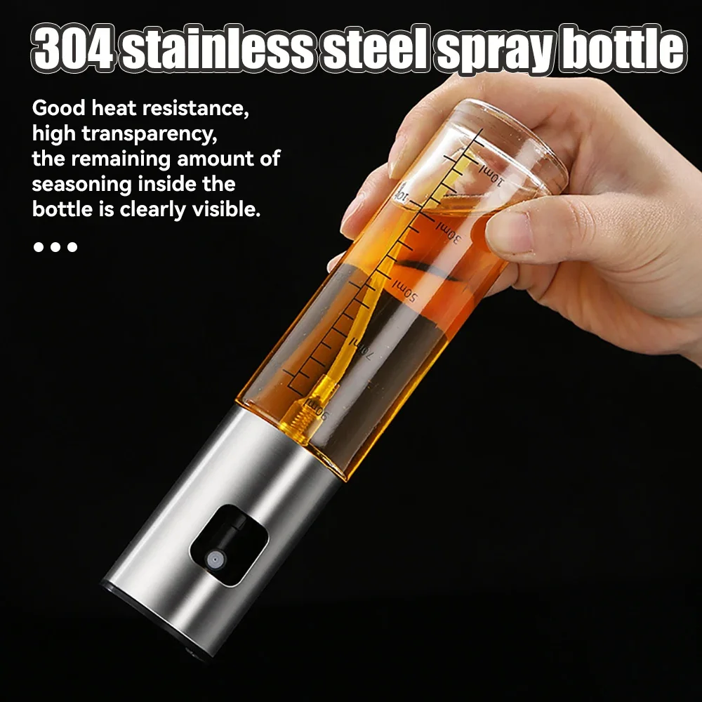Press Type Oil Spray Can Kitchen Home Air Fryer Olive Oil Spray 1-2pcs