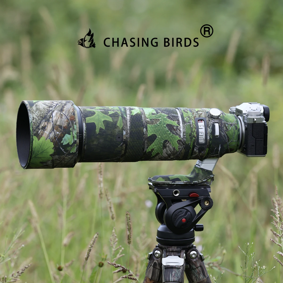 CHASING BIRDS 렌즈 위장 코트 후지필름 150-600mm F5.6-8 R ..