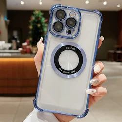 Enhanced Magnetic Wireless Charging Shockproof TPU Case with Plating Finish - Samsung A03 Core (3)