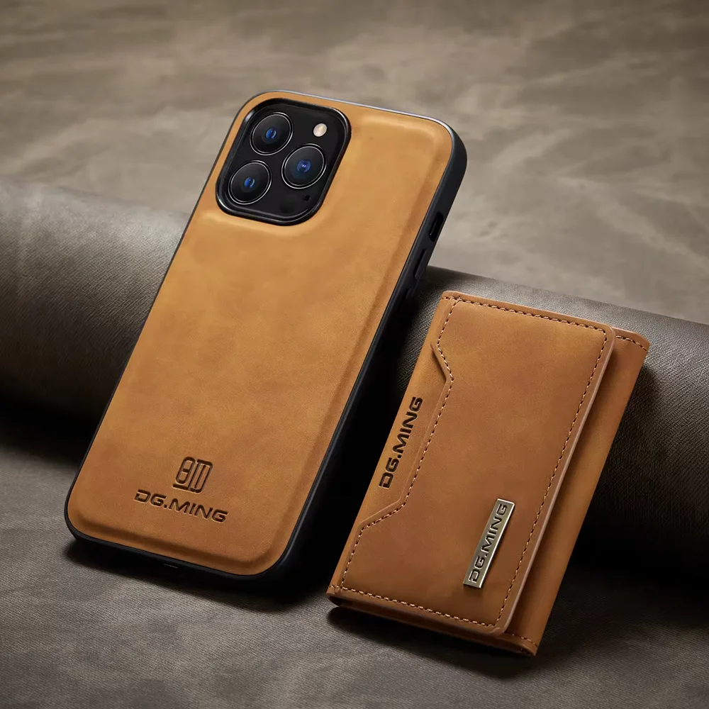 2 In 1 Detachable Magnetic Leather Case for IPhone17 16 Pro Max 15 13 12 11 Xs XR 14 Plus 17Air Wallet Cover Cards Holder Pocket