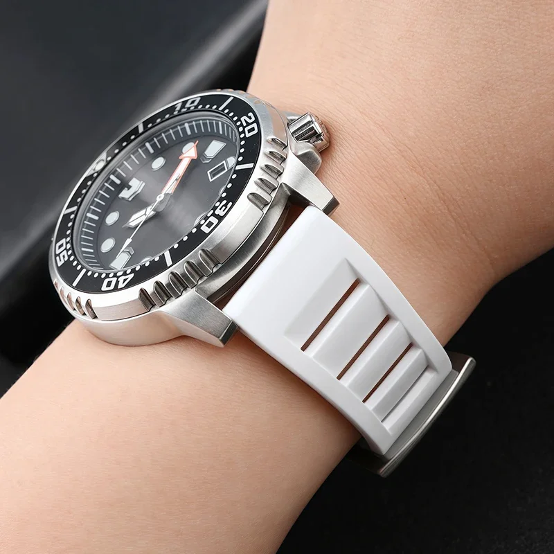 Breathable Silicone Waterproof Sport Watch Band with Quick Release