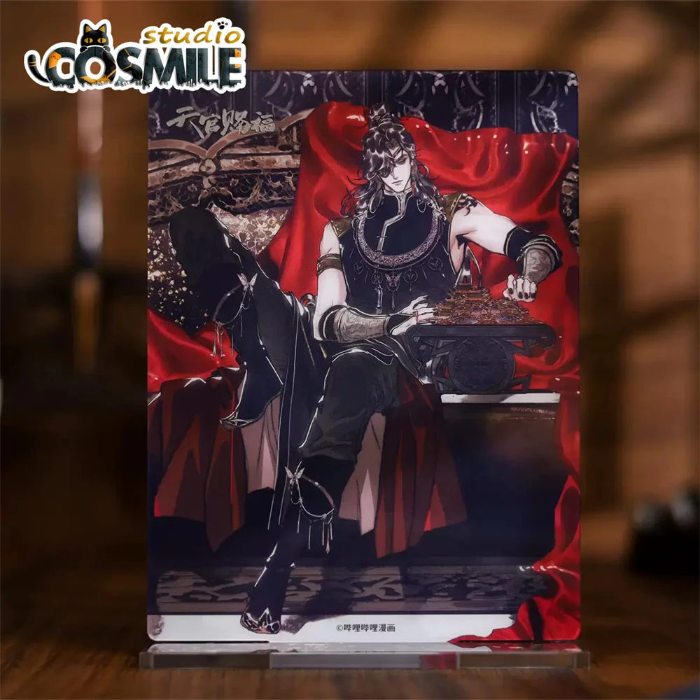 

Оригинальная подставка для комиксов Ghost King Hua Cheng Jile из акриловой смолы с блестками в стиле аниме TGCF Tian Guan Ci Fu