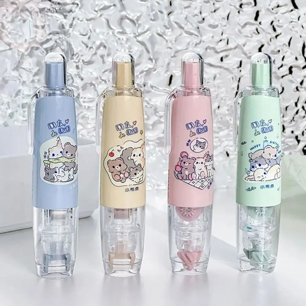 Press-On Cartoon Pen Style Dot Glue Tape Ledger Supplies Study Exam Stationery Correction Tape Double Sided Adhesive 1Pcs