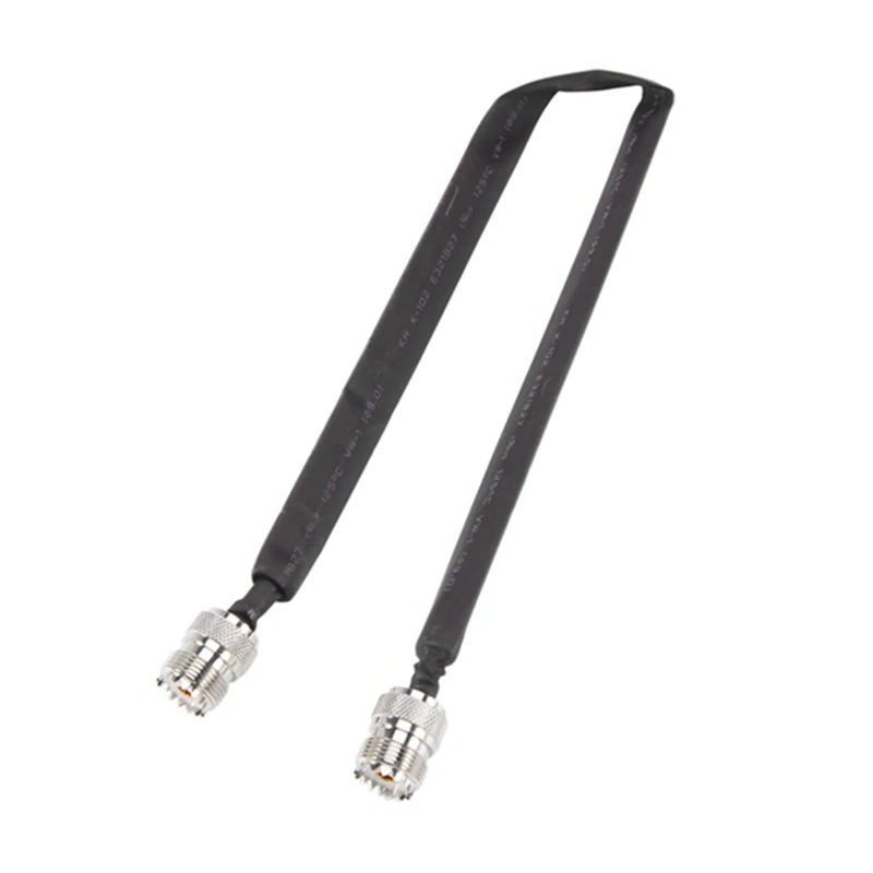 

2Pcs Door/Window Pass Through Flat RF Coaxial Cable SO239 UHF Female To UHF Female 50 Ohm RF Coax Pigtail Extension Cord