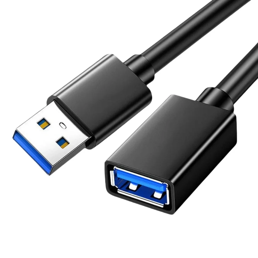 Cavo di prolunga USB 3.0 da maschio a femmina ad alta velocità 5 Gbps per sincronizzazione dati, per laptop, Smart TV, PS4, disco rigido 0,5/1/1,5/2/3/5 m