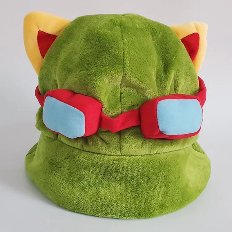 Game Lovely kawaii Swift Scout Timor Teemo's Hat LOL Cosplay Plush Warm Hat Party Teemo Cap cosplay hat