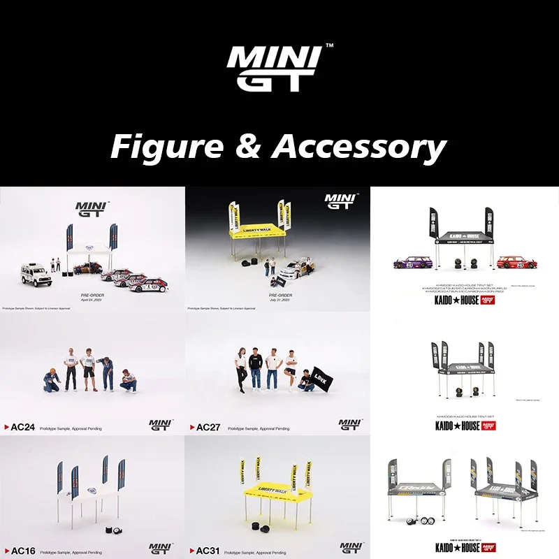 

MINIGT 1:64 Figure Accessory Diecast Diorama Car Model Collection Miniature Carros Toys