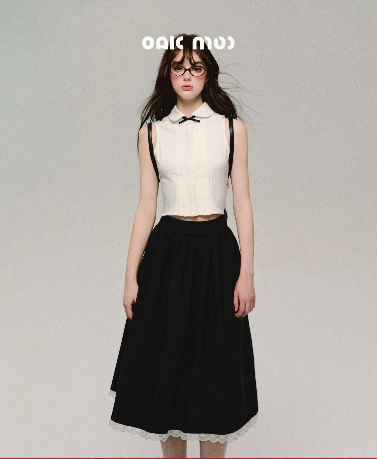 High Quality Hot Selling delicate Powder Sleeveless Waist Cinching Shirt Women Simple Waist Cinching Slimming Versatile Shirt