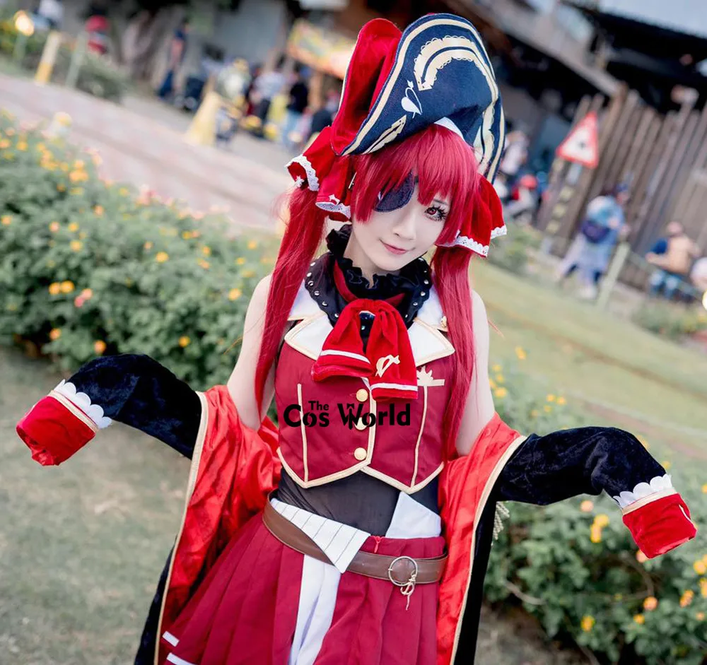 Virtual YouTuber Houshou Marine Outfits Anime Cosplay Costumes - Deutscher Produkttitel: VTuber Houshou Marine Cosplay Outfits 4