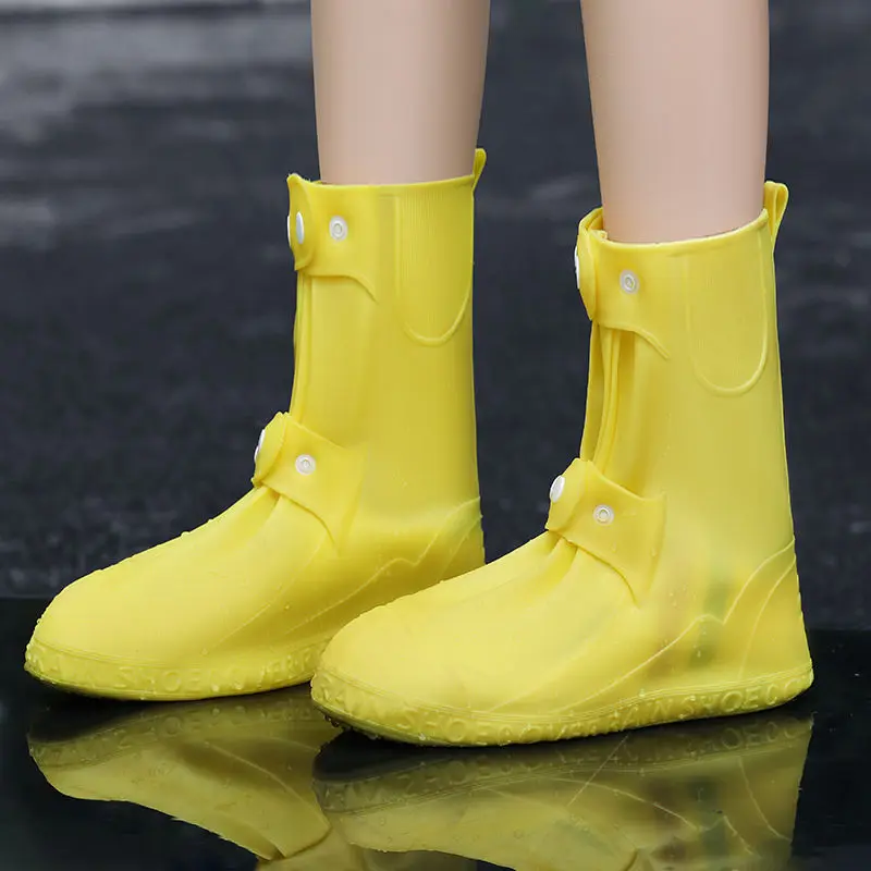 Reusable Waterproof Shoe Covers Silicone Anti-Slip Rain Boot Unisex Sneaker Protector For Outdoor Rainy Shoes Cover