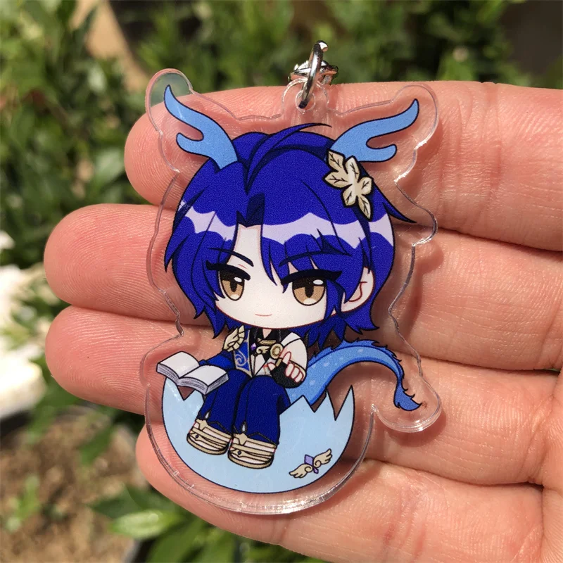 UTIEHD Honkai Star Rail Plush Keychains, Cute 4 Inch Collectible Dolls Compact Size For Bags And Keys For Fans Silver Wolf
