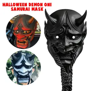 Maschera Cosplay giapponese Oni Samurai maschera fantasma in lattice a  testa piena di Halloween per uomo maschera Samurai spaventosa fredda  Mascara Masquerade divertente - AliExpress