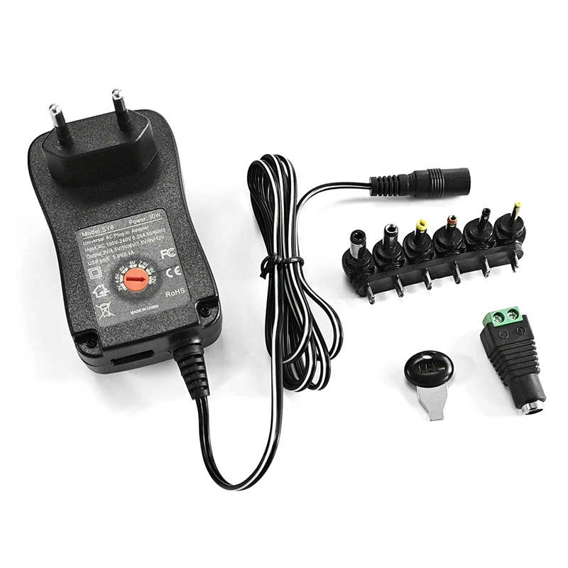 Adaptateur Universel Ultra-Mince 90 Watts avec Afficheur LCD et Sortie