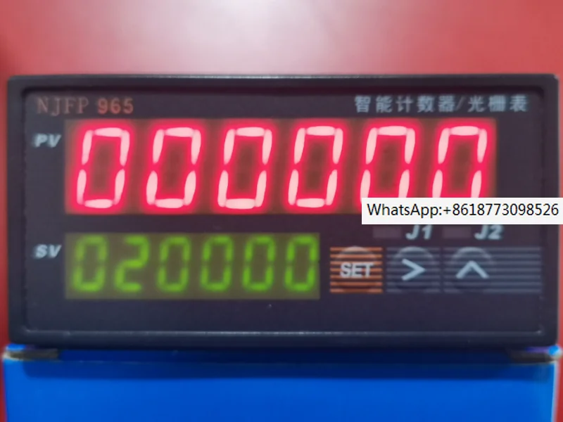 

Double Digital Display 6-bit Reversible Counter Meter Electronic Grating Meter