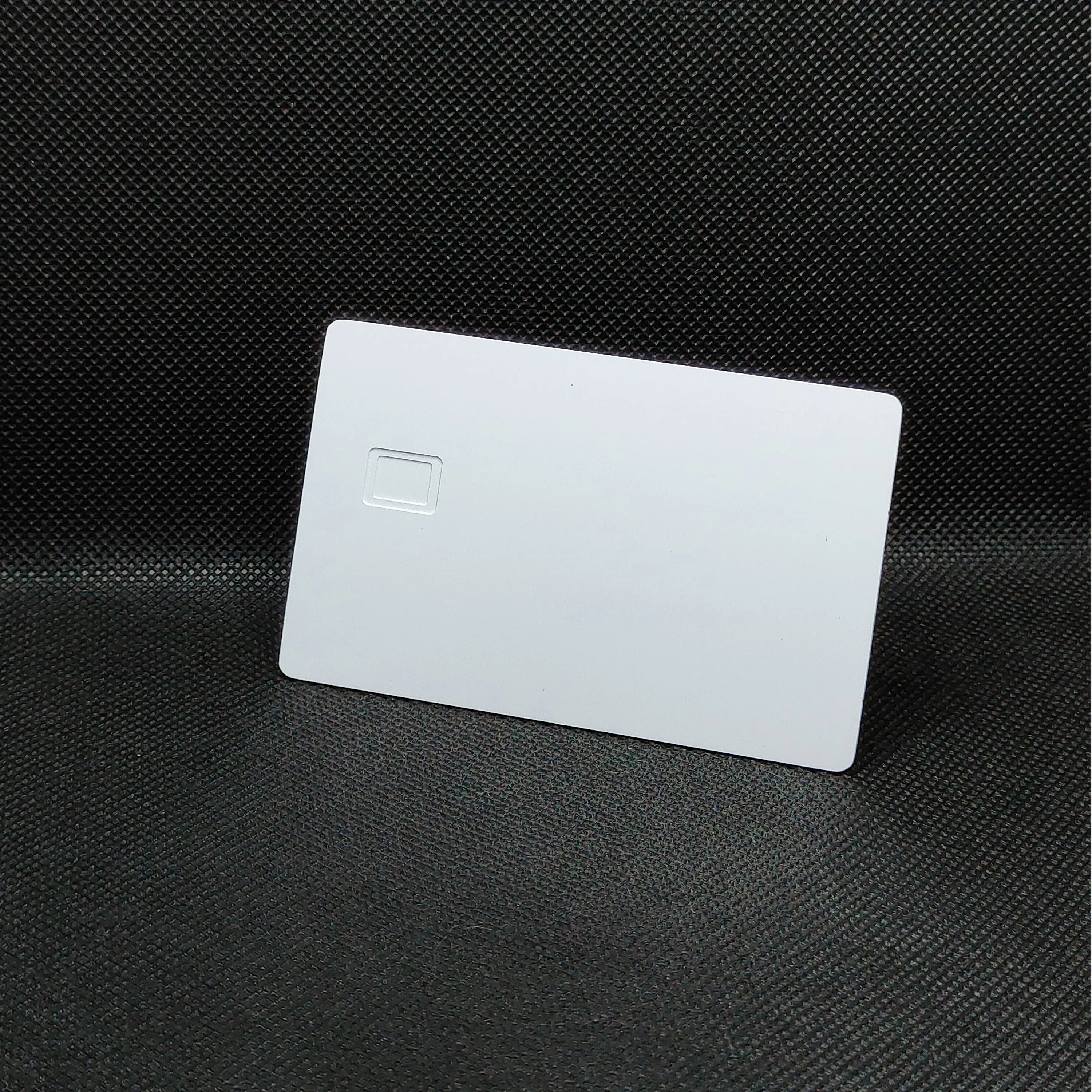 Customized Metal Credit Cards Black Color Chip Blank Stainless Steel 0.8mm  HICO Program Strip