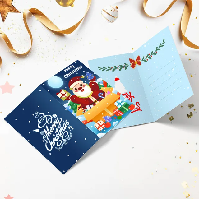 Christmas Card DIY paint by numbers Christmas Creative Hand drawn Coloring Card Commemorative Edition 2026 New Year Gift 5