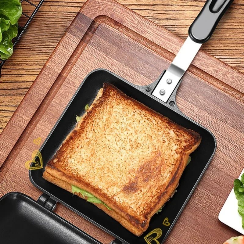 Gas Non-Stick Sandwich Maker Iron Bread Toast Breakfast Machine