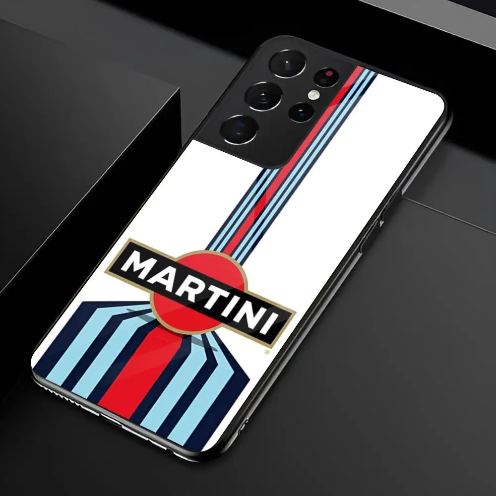 Racing M-Martini Logo Glass Phone Case