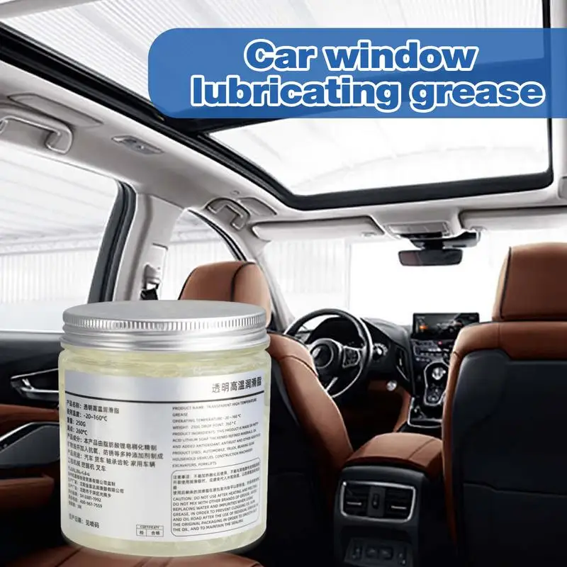 

Car Window Lubricant High Temperature Resistant Grease for Noise Reduction Sealing Lubricating Grease for Door Handles Locks