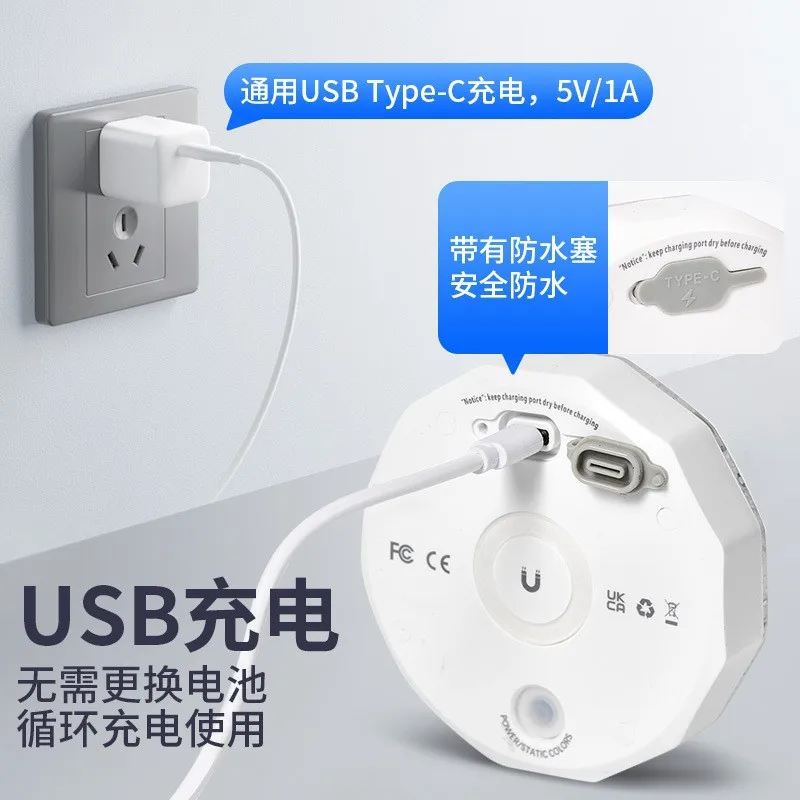 방수 LED 충전식 수중 조명, 수영장 및 수족관 조명, 조경 조명, USB 원격 제어 수중 조명