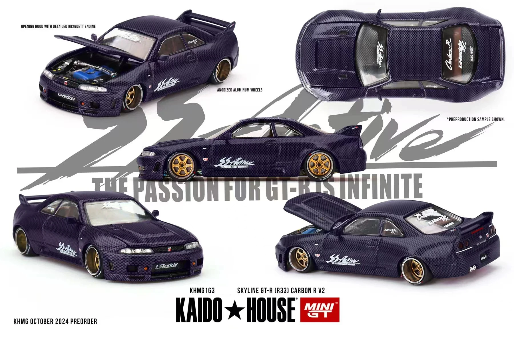 Kaido House Mini GT セット Kaido House x Mini GT 1:64 Skyline GT-R (R34) Kaido Works